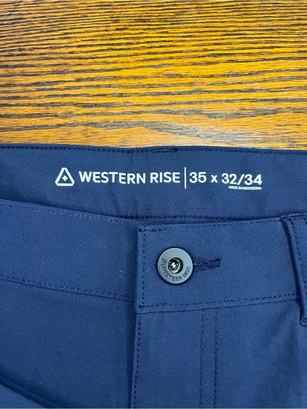 Western Rise Evolution Pants Mens 35x32 Blue Performance Hiking Stretch Tech